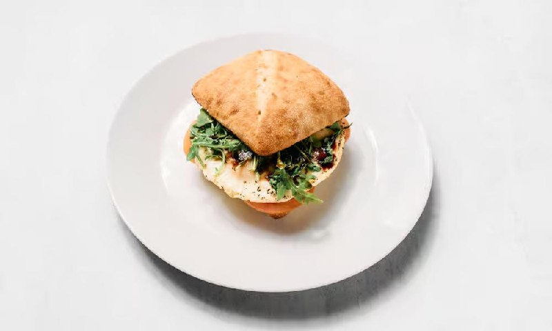 Tuscan Sunrise sandwich at Benny's Bagels Dallas TX